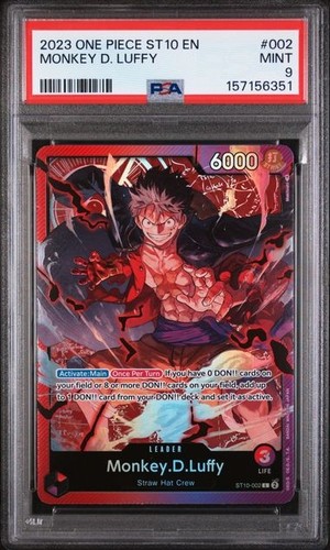 Monkey.D.Luffy graded PSA 9 for sale on eBay