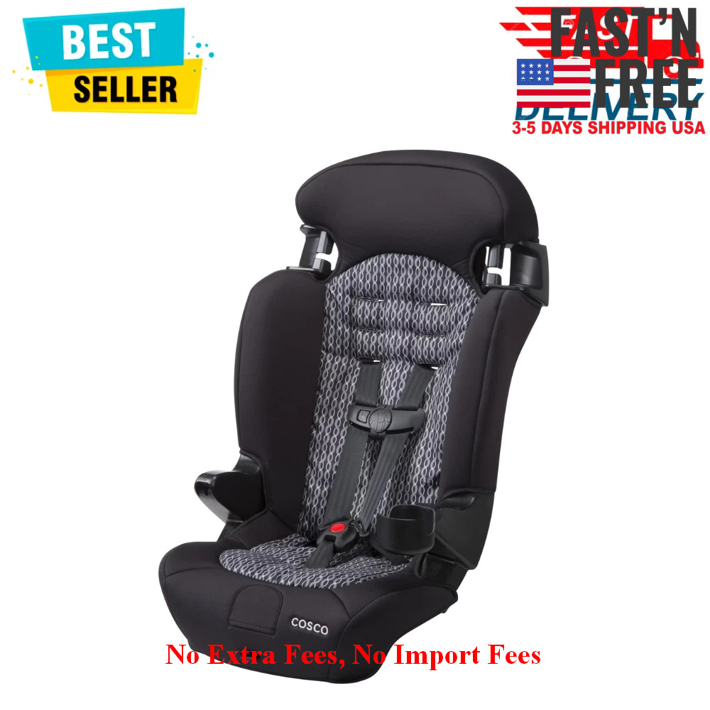 Cosco Kids Finale 2-in-1 Toddler High-Back Booster Car Seat, Braided Twine II