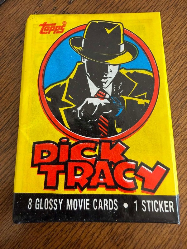 Dick Tracy Topps 1990 Trading Cards Factory Sealed Single Wax Pack