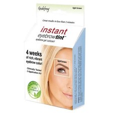 Godefroy Instant Eyebrow Tint Application Kit Light Brown 3ct - New