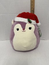 NEW Squishmallows 12 Allina Pink Squirrel With Santa Hat Christmas 2023 - NWT
