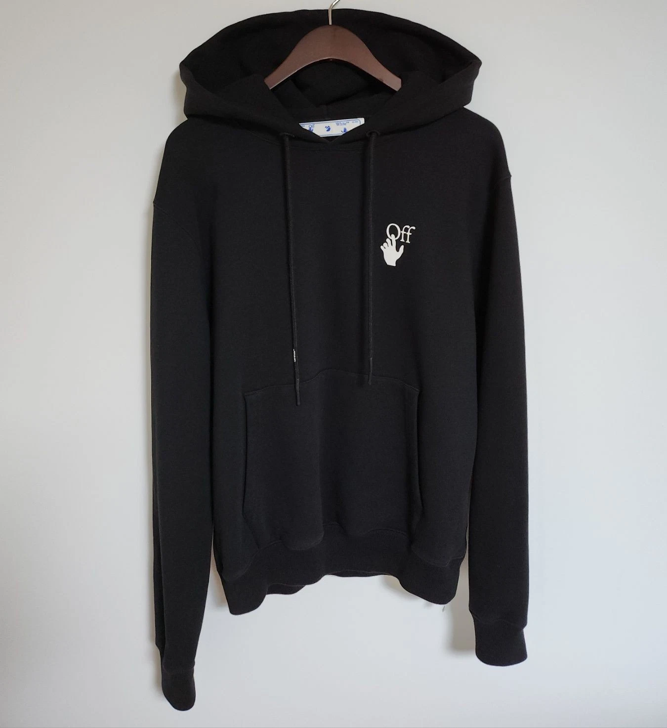 OFF WHITE Felpa con cappuccio freccia degradata bianco sporco OMBB034F21FLE002 130502715