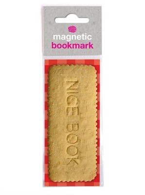 Funny Magnetic Bookmark Novelty Gift Present Nice Biscuit Witty Amusing Humour