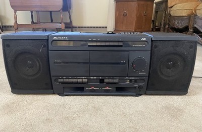 JVC PC-Y777 Portable Component System Hyper Bass Boom Box Stereo Cassette READ!!