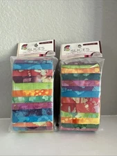 Lot of 2 Creative Cuts Fabric Editions Slices - Exotic Batik Slice Pack Cotton