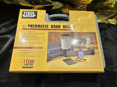 Tool Shop Pneumatic Air Brad Finish Nailer 18 Or 19ga 1- 1/4  Great Condition