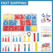 Male and Female Electrical Connectors - 300pcs Copper Crimp Terminals Variety