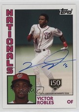 2019 Topps 1984 Baseball Series 2 150th Anniversary /150 Victor Robles Auto 07ke