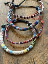 New Adjustable Woven Boho Surf Beach Bracelet Unisex -Friendship .X4 Bracelets
