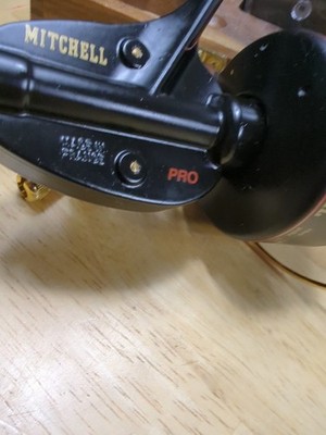 Very Rare Vintage Mitchell 300 PRO GOLD. In Wood Box. Read