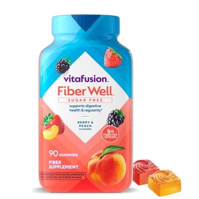 Vitafusion Fiber Well Gummy Vitamins, 90 Count 90 (Pack of 1) 