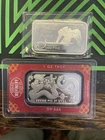 Silver Bullion Bars 2 Troy oz total Asahi year of the dragon