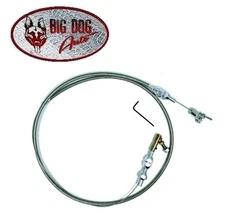 36" Universal Throttle Steel Braided Cable Assembly - Fits CHEVY, OLDS, PONTIAC