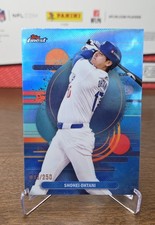2025 Topps Finest - Uncommon Shohei Ohtani #190 Sky Blue Refractor /250