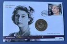 2001 Ascension Island 50p Coin PNC. QEII 75th Birthday. Jersey £3 Stamp. 0545.