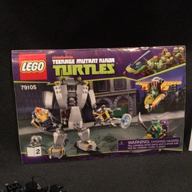 Lego Teenage Mutant Ninja Turtles TMNJ 79105 Baxter Robot Rampage NOT COMPLETE