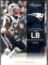 JEROD MAYO #112 2012 Panini Prestige New England Patriots NM