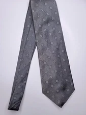 Mondo Sela Mens Formal Necktie 57"Lx4"W Gray Neck Tie 