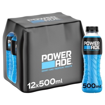 Powerade Ion4 Berry & Tropical Flavour 500ml (Packung 12)