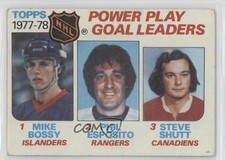 1978-79 Topps Leaders Mike Bossy Phil Esposito Steve Shutt #67 HOF 1s7