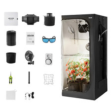 Kit Completo per Tenda Idroponica Coltivazione Da Interno 80X80X180 Cm, Tenda Da