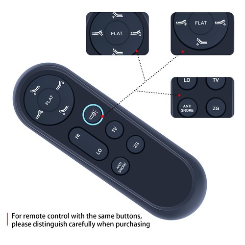 New Replace Remote Control For Boyd Sleep Full Body Incline Adjustable Bed - Picture 6 of 10