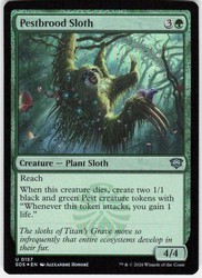 Pestbrood Sloth #157 Secrets of Strixhaven Foil