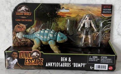 Jurassic Park World Ben & Ankylosaurus Bumpy Camp Cretaceous Dino Escape