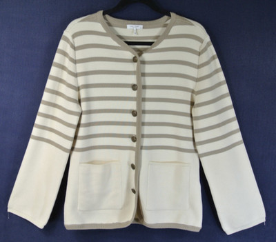 NEW, Rag & Bone Dee Stripe Long Cardigan in Tanst Sz XS #T3777