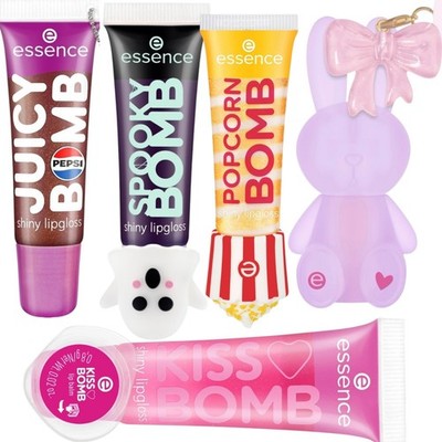 essence Lipgloss Ultimate Bomb Collection  Spooky Popcorn Juicy Everybunny Kiss