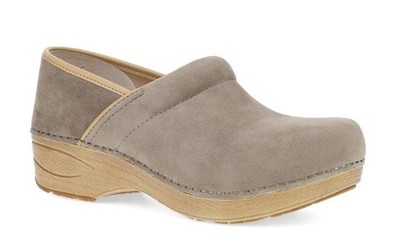New $145 Dansko XP 2.0 Taupe Suede Clog Shoes Womens 40 9.5 10