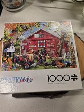 JIGSAW PUZZLE 1000 PIECES COUNTRY LIFE FEATHERED FARM