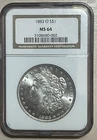 1883-O New Orleans $1 Morgan Silver Dollar NGC MS 64.