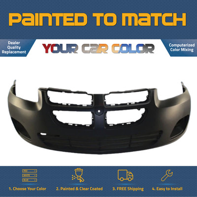 FOR 2004-2006 Dodge Stratus Sedan W/ Fogs Front Bumper Painted to Match