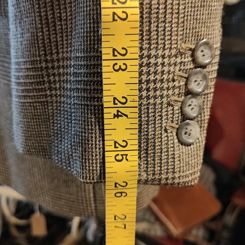 Vintage Mens 40L X 33L 3 Piece Suit Waistcoat Jacket Trousers Brown Style Check - Picture 23 of 23
