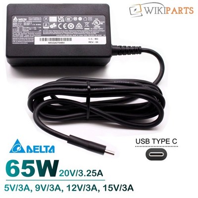 65W USB-C Typ-C Netzteil Ladegerät für Delta Asus AC65-00 A19-065N3A Laptop