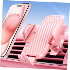 Phone Holder for Your Car  Sturdy  Secure  Air Vent Phone Mount for Pink