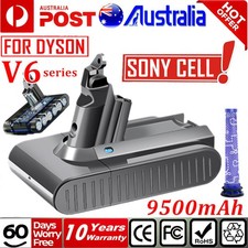 9500mAh Sony Cell Battery for Dyson V6 Animal SV03 SV04 SV06 DC61 DC72 / Filters