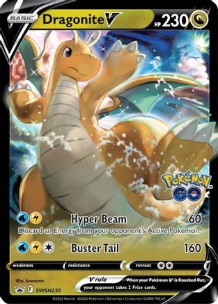 Dragonite V SWSH235 Holo Promo Sword & Shield Promo Pokemon Near Mint