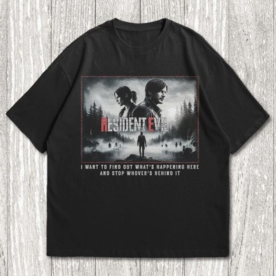 Resident Evil, Horror Video Game Movie T-Shirt, Resident Evil Shirt, Leon kenned