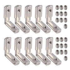 10stk Aluprofil 20x20 Verbinder L-Form Inneneckverbinder Profilverbinder Zubehör