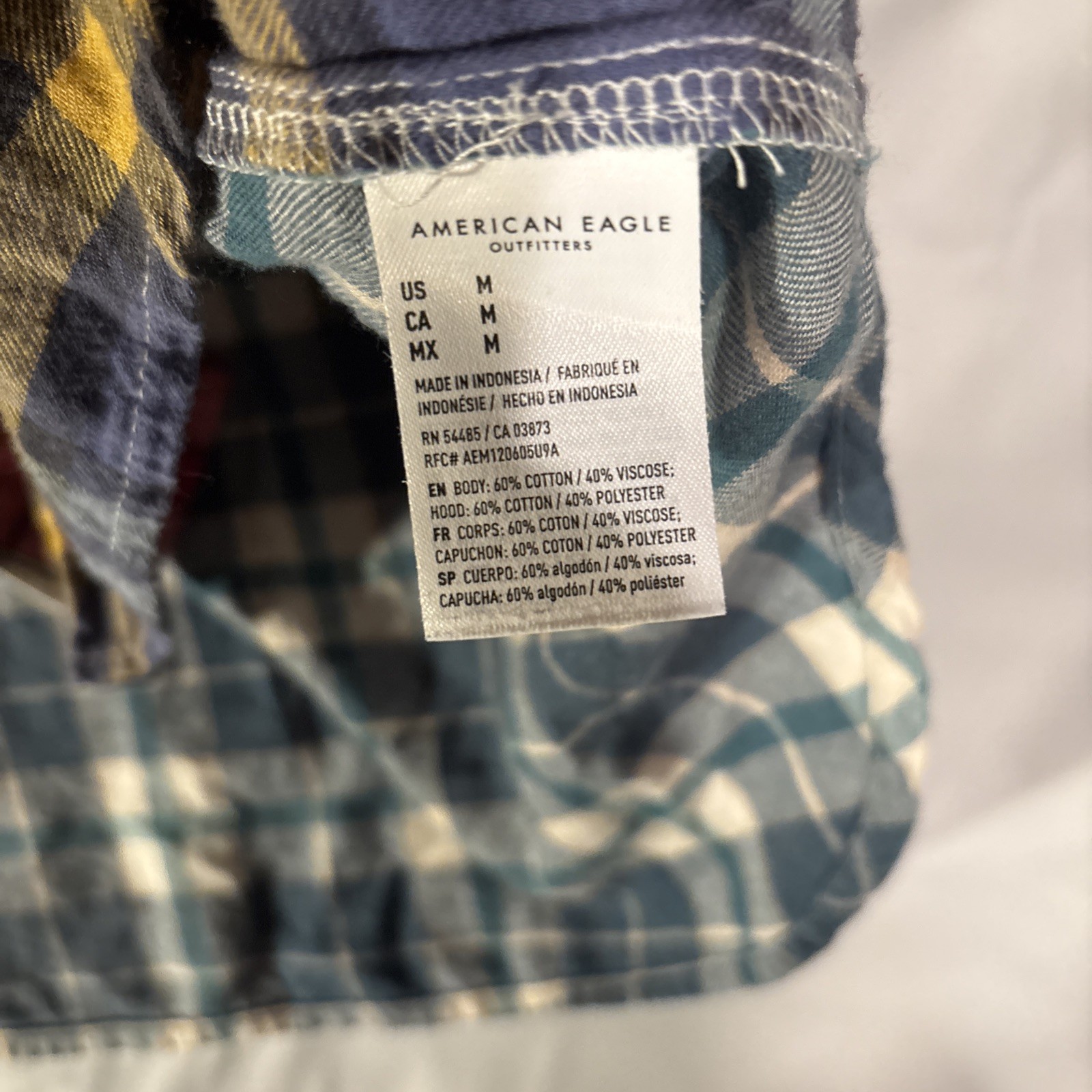 American Eagle Outfitters Patchwork Plaid Button-… - image 7
