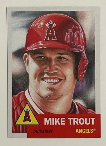 Topps 2019 Living Set Card #200 Mike Trout Los Angeles Angels PR 22,017 NM+