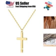 Cross Necklace for women-Dainty 14k Gold Plated/Silver Plated Pendant Necklac...