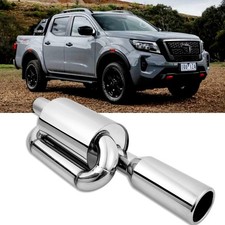 For Nissan Frontier PRO-4X 22-24 Twin Loop Exhaust Muffler 2.5" Inlet 4" Out Tip