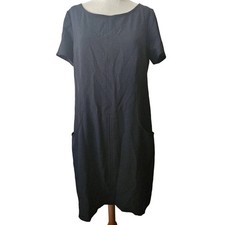 Vince Camuto Black Short Sleeve Shift Dress with Pockets Size 12