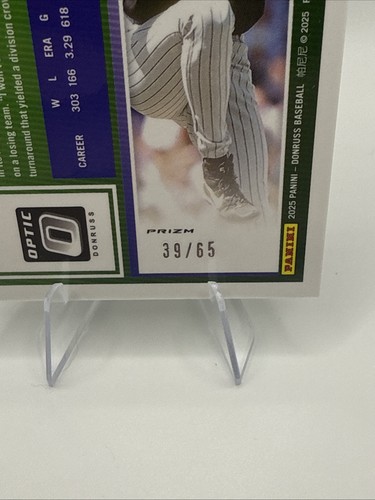 2025 Panini Donruss Optic #65 Randy Johnson Green Scope /65! - Bild 5 von 5