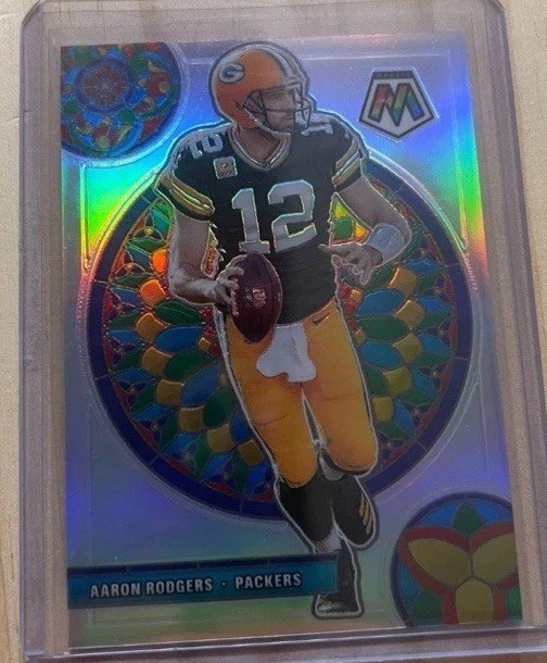 2021 Panini Mosaic Aaron Rodgers Glass Mosaic
