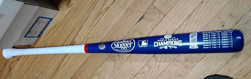 CHICAGO CUBS 2016 WORLD SERIES ZWEIFARBIGER SCHLÄGER GRAVIERTE SPIELSTATISTIKEN LOUISVILLE MLB