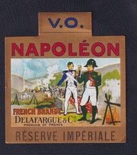 Old Alcohol Label France BN228106 Napoleon Brandy Delafargue